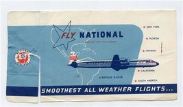 National Airlines Ticket Jacket With Coat Check Tab 1950&#39;s - £16.49 GBP