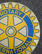 Rotary International Organization Metal Vintage Sign image 3