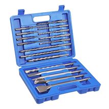 17PCS SDS Plus Rotary Hammer Drill Bits and Chisel Set, Carbide-Tipped Concrete - $25.99