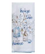 KAY DEE DESIGNS &quot;House With Love-Home&quot; R7283 Flour Sack Towel~18&quot;x26″Cotton - £7.69 GBP