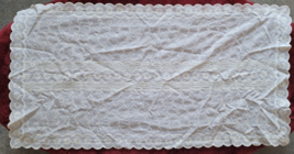 VTG Table Runner Doily Dining Room Coffee Table Dresser Decorative White... - $14.99