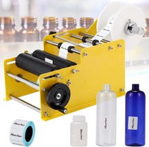 Hanchen Manual Round Bottle Labeling Machine Adjustable Labeler Label Ap... - £123.74 GBP