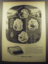 1956 Remington Rand Quiet-Riter Portable Typewriter Ad - cartoon by Chas Addams - $18.49