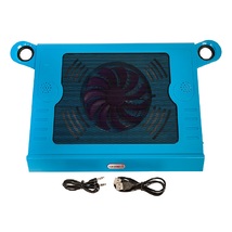 5 Core Laptop Cooler Cooling Pad Ultra-Slim Portable Design USB Powered 3D Sound - £13.58 GBP