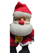 Vintage Hallmark Plush Puffy Santa Claus Toy 13” Nylon Christmas Decoration - $327.24 MXN