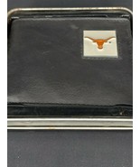 Texas Longhorns NCAA Black With Pewter Logo Leather Billfold - $35.27 CAD