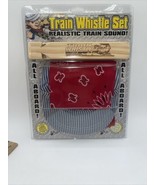 Train Whistle Cap Bandana SET Realistic Sound By Trophy Music Company NEW - $22.77