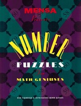 Mensa Presents Number Puzzles For Math Geniuses Publications, Mensa Softcover - $5.88