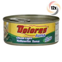 12x Cans Dolores Chunk Light Yellowfin Tuna Salad With Jalapeno Peppers ... - $72.06