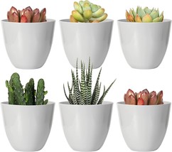 Modern Youngever 10 Pack 3 Inch Mini Plastic Planters Indoor, No Plant Included. - £28.28 GBP