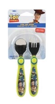 Tomy Disney Pixar Toy Story Fork and Spoon Set, 9M+, BPA Free, Stainless... - $8.95