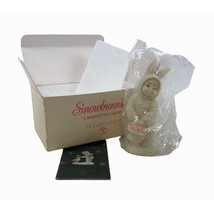 Department 56 Snowbunnies A Basket Of Cheer Porcelain Figurine Vintage B... - $13.86