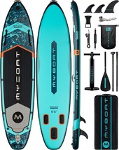 Myboat 11&#39;6&quot;34&quot;6&quot; Extra Wide Inflatable Paddle Board, Stand Up Paddle, L... - £285.56 GBP
