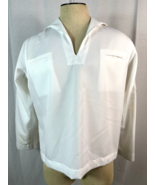 U.S. Navy Enlisted Men’s White Dress Pull Over Uniform Top 46R 8405-01-0... - €25,50 EUR