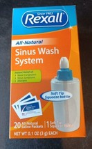 Sealed Box Rexall All-Natural Sinus Wash System (20 Saline Packets) (P4) - £12.63 GBP