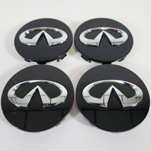2015-2020 Infiniti QX80 # 73806 20&quot; Wheel Gloss Black Button Center Caps SET/4 - £103.90 GBP