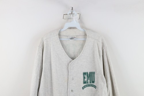 Vintage 90s Mens XL Distressed Eastern Michigan University Baseball Jersey USA Item image 2