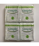Simple Pure Bar Soap for Sensitive Skin, 8 Bars (4x2), No Perfume No Color - £19.36 GBP