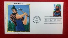 ZAYIX - 1996 US Colorano FDC #3084 - Folk Heroes - Folklore - Paul Bunyan - £2.20 GBP