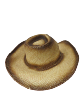 Austin Hand Made Straw Hat Ladies Size Medium Brown 05-191 - £16.35 GBP