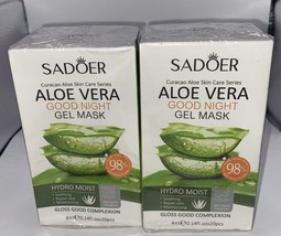 2 Boxes of SADOER Aloe Vera  Good  Night Gel Mask Hydro Moist 06/2026 Sealed - $20.68