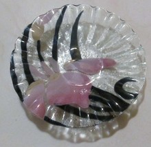 Vintage Sydenstricker Glass Handcrafted &quot;Iris Color Flowers Petals&quot; Fused Glass  - £21.20 GBP