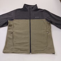 Columbia XM1247 Men's Green/Black Mount Grant Fleece Full Zip Jacket Size Medium image 11