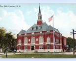 City Hall Building Concord New Hampshire NH UNP DB Postcard K14 - $2.92