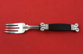 Aztec by Hector Aguilar Mexican Sterling Silver Salad Fork with Wood Handle 7&quot; - £301.25 GBP