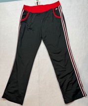 Vintage Nike Track Pants Silver Tag Athletic Black Red Stripe Womens Size XL Y2K - £15.44 GBP