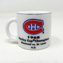 Montreal Canadians Miniature Mug 1968 Stanley Cup NHL Hockey 1&quot; Ceramic ... - £7.88 GBP
