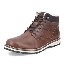 Rieker Men&#39;s Ronny Lace Up Leather Casual Boot Toffee/Brown Size 7.5 - £118.03 GBP