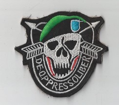VIETNAM DE OPPRESSO LIBER SF Motto Skull Beret Jolly Roger Skull Patch - $9.99