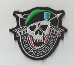 VIETNAM DE OPPRESSO LIBER SF Motto Skull Beret Jolly Roger Skull Patch - £7.82 GBP