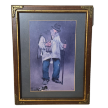 Nan Hobo With Cane Small Oil On Canvas PAINTING-Beards Frame Shop - $48.19