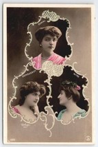 RPPC Stage Actresses Derval Demougot Wyns Reutlinger Art Nouveau Postcar... - $19.95