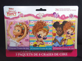 Fancy Nancy 3 packs x 8 crayons New 24 crayons total - £3.96 GBP