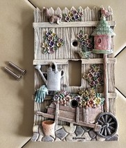 SPOONTIQUES Rustic Floral Garden Fence Single Light Switch Plate Cover - $11.66
