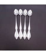 Set of 4 Oneida Community Chatelaine Iced Tea Spoons Stainless Steel - £18.45 GBP