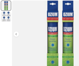 2 Pack OZIUM Air Sanitizer, 3.5 oz, Outdoor Essence Eliminates Odor New - $19.77
