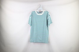 Vintage 90s Woolrich Mens XL Striped Color Block Short Sleeve T-Shirt Cotton - £35.65 GBP