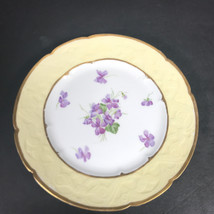 Antique D &amp; Co Limoges Floral Plate France Delinieres Hand Painted cabinet plate - £45.68 GBP