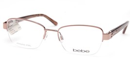 New Bebe Tough Cookie Bb 5127 708 Rose Gold Eyeglasses Frame 51-17-140 B36mm - £88.01 GBP