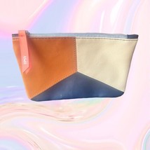 Ipsy November 2020 Glam Bag Makeup Bag Brown Blue Cream 5”x7” NWOT Bag Only - £11.66 GBP