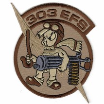 4" Usaf Air Force 303FS Desert Fighter Squadron Afres Embroidered Jacket Patch - £27.96 GBP