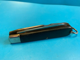 Old Vtg Camillus N.Y. 2 Blade Folding Pocket Knife Electrician Black Handle - £31.93 GBP