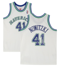 Dirk Nowitzki Autographed &quot;HOF 23&quot; Mavericks 1998 White Nike Jersey Fana... - £513.90 GBP