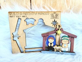 DIY Nativity Ornament: 3D Wood Craft Kit (3x5 inches) - $4.00