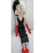 Disney Store 101 Dalmatians Cruella DaVile Plush Doll  18” Stuffed Toy *... - £14.62 GBP