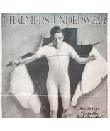 1917 Chalmers Knitting Co Underwear Advertisement WW1 Era Fashion Clothe... - $41.35 CAD